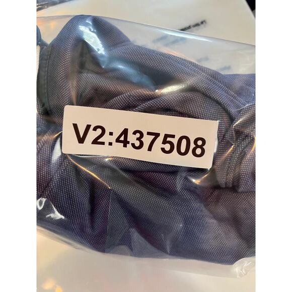 Tommy Bahama Men's Polo Shirt Blue Textured Sample Size Large RARE - Picture 5 of 9